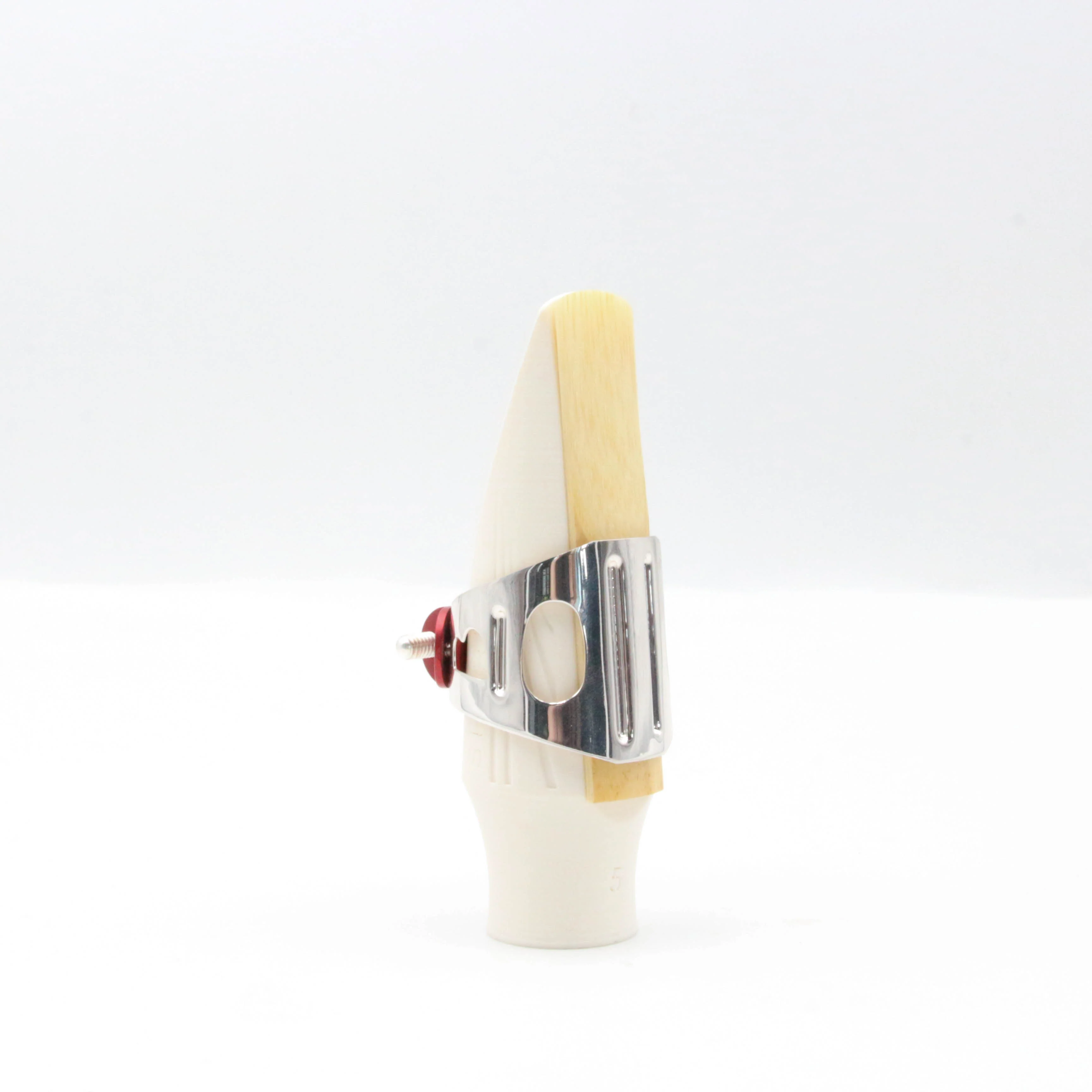 Ligature DUO BG plaquée argent pour saxophone alto et clarinette Si bémol - Image 3